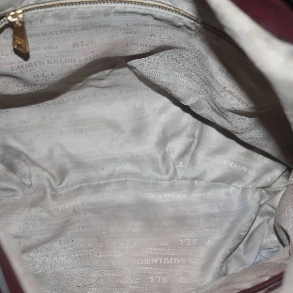 $348 Slouchy Large Merlot Leather Governor's Lodge Hobo Shoulder Bag Purse - Picture 8 of 14